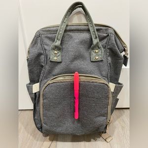 Preloved grey diaper bag